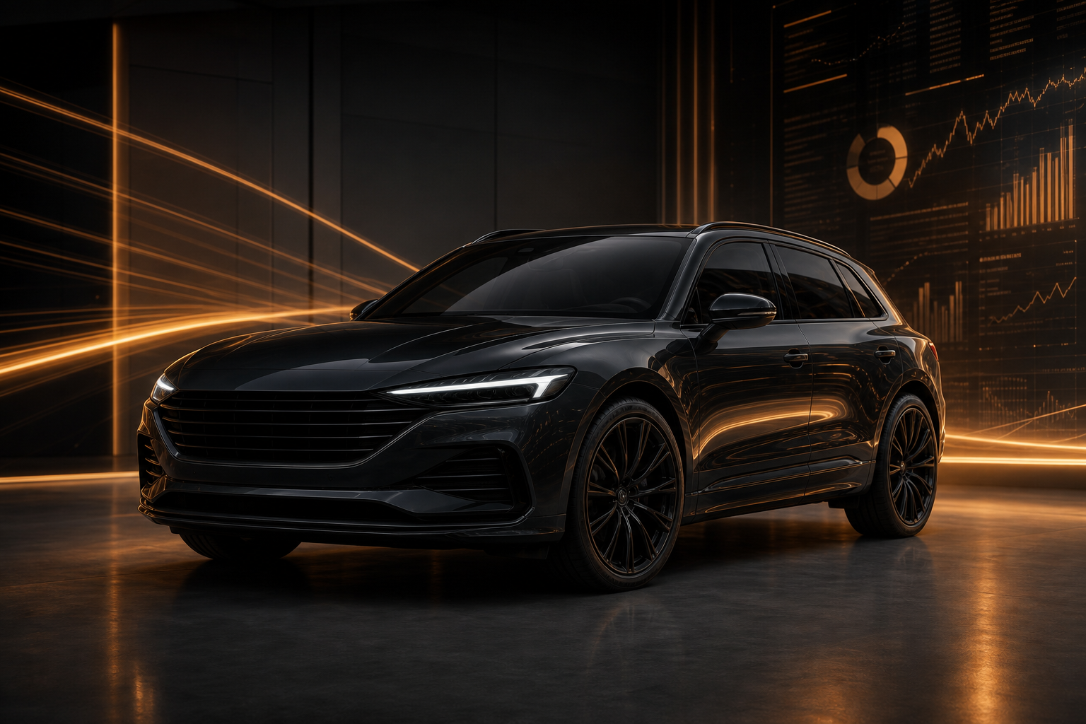 SUV premium em ambiente de analise financeira